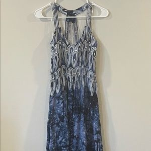 Blue Tie Dye Maxi Dress